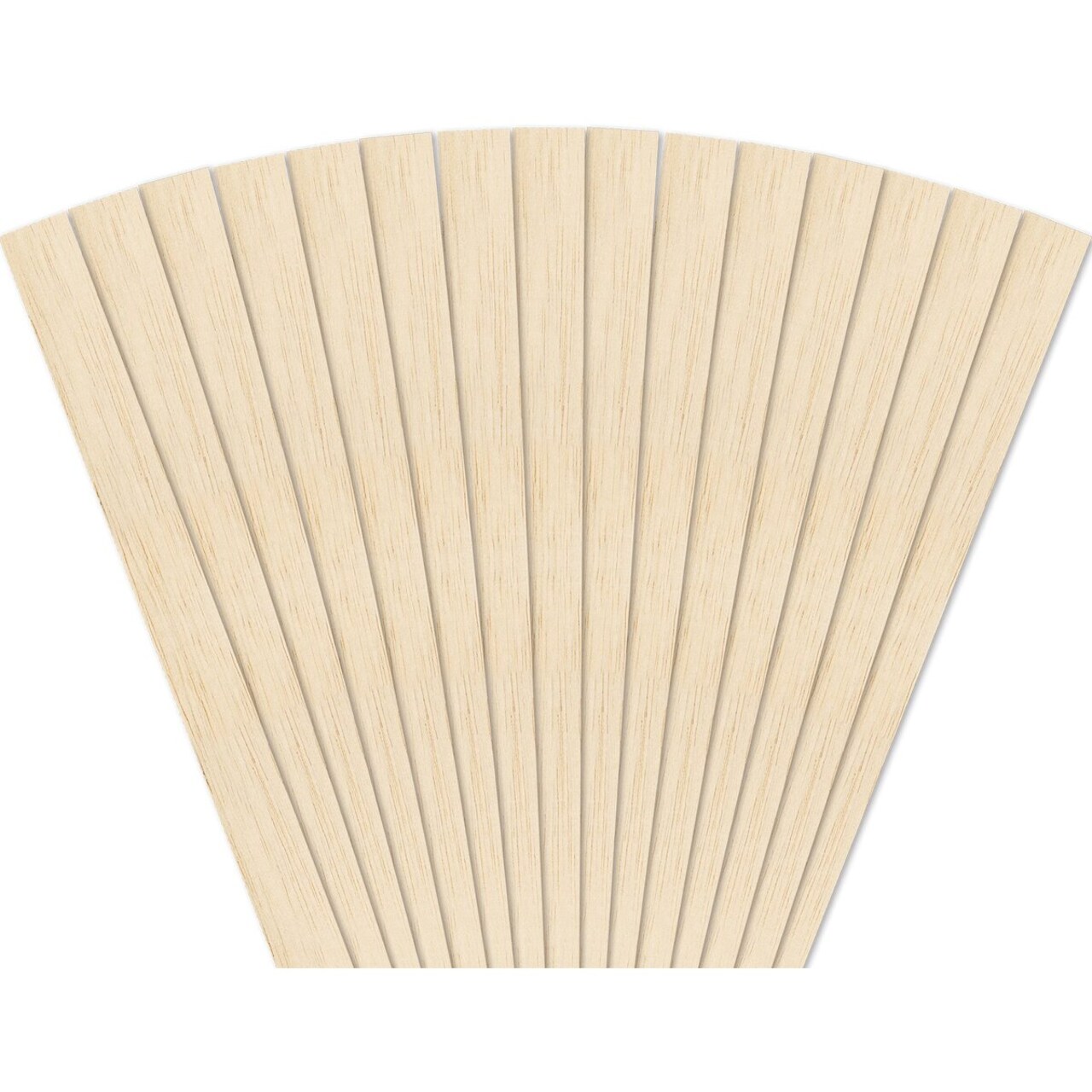 Midwest Products Balsa Wood Strips - 15 Pieces, 1/8" x 1/2" x 36"